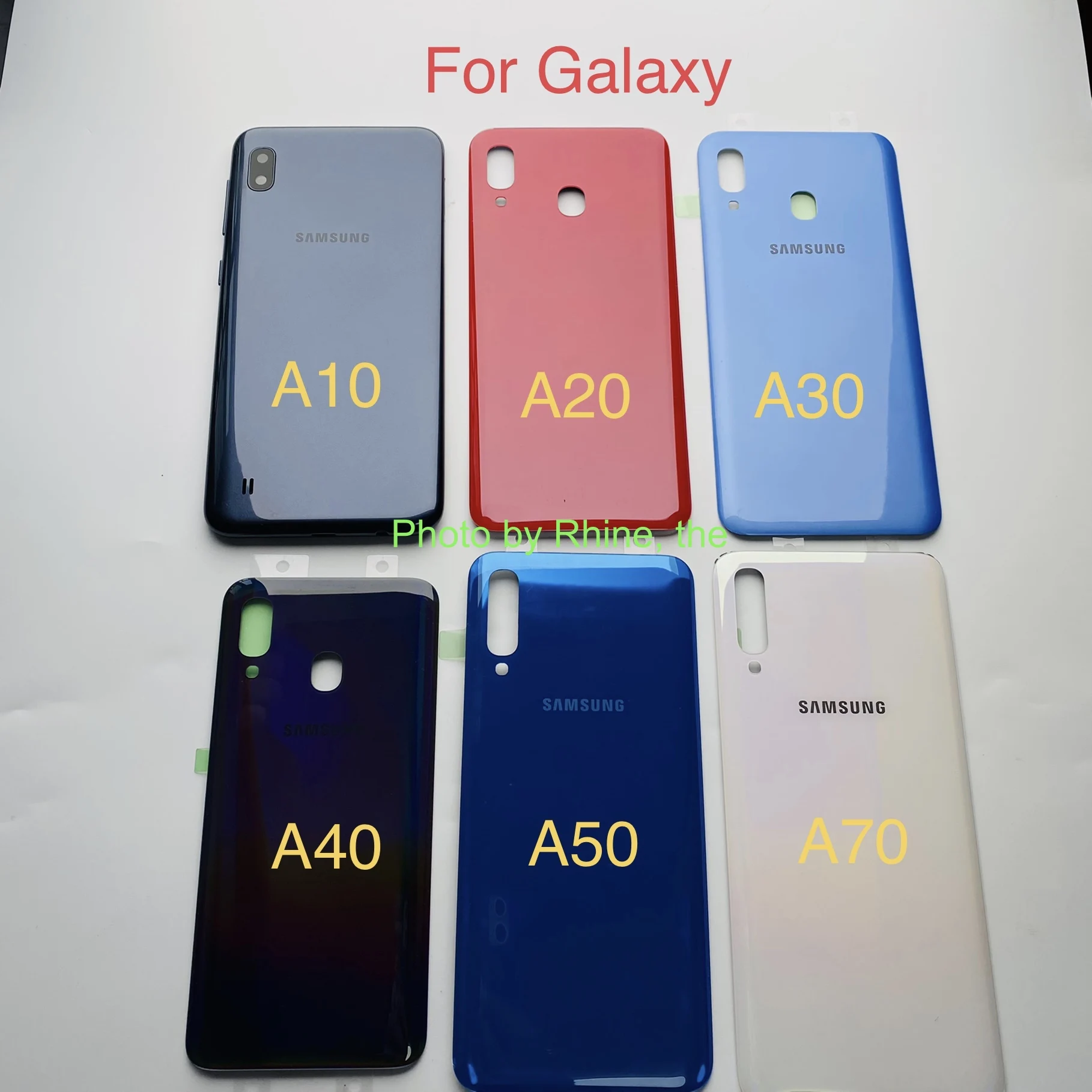 For Samsung Galaxy A10 A20 A30 A40 A50 A70 2019 Battery Back Cover Door Housing Replacement Repair Parts A50 Back Battery Cover