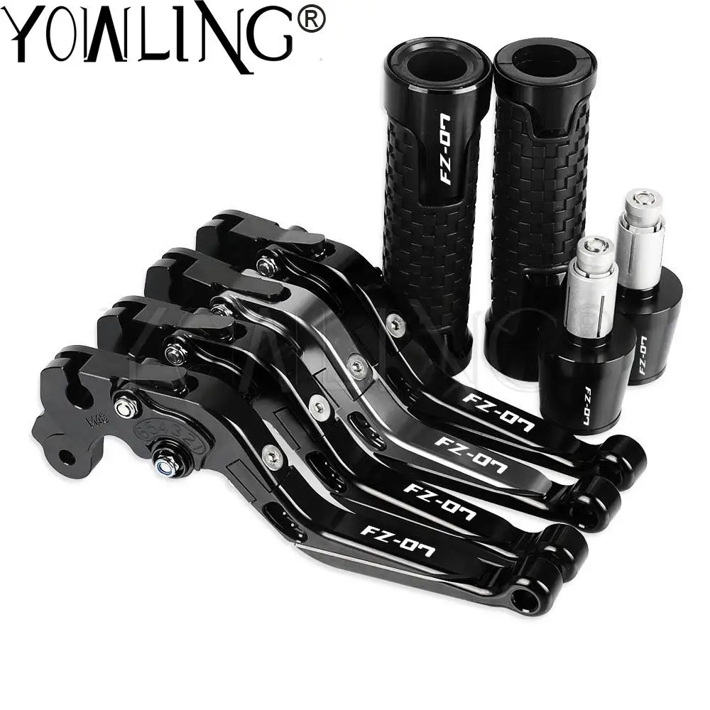 

Motorcycle CNC Brake Clutch Levers Handlebar knobs Handle Hand Grip Ends FOR YAMAHA FZ07 2014 2015 2016 2017 2018 2019 2020 2021