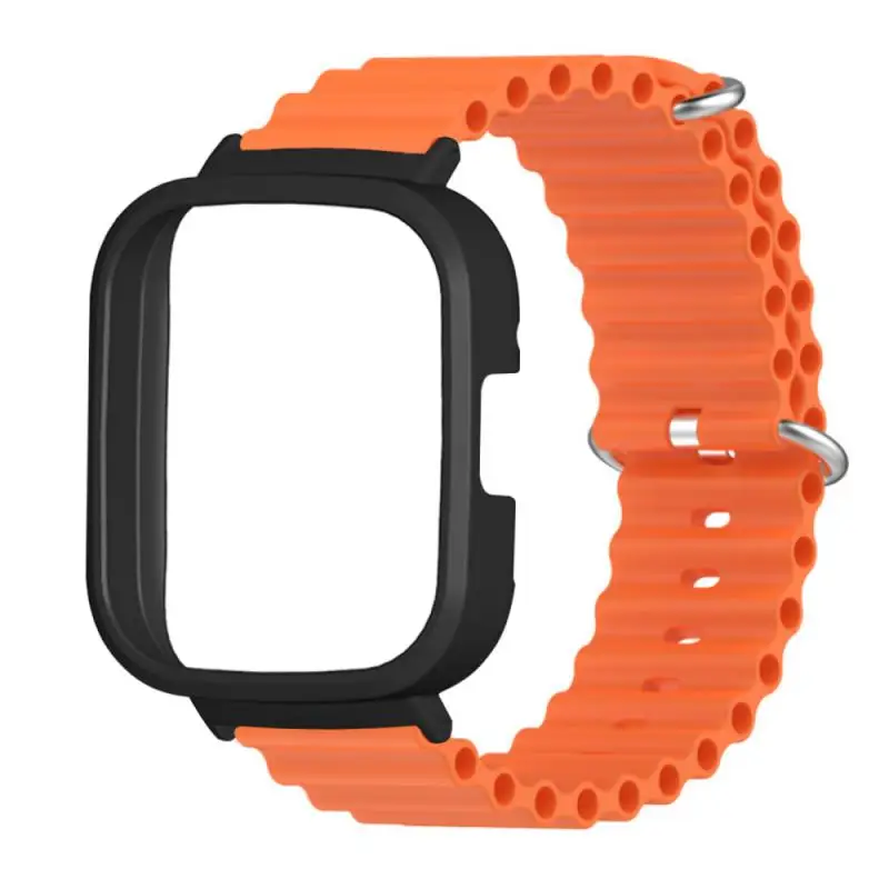 

Durable Belt Wristband Alpine Loop Band Silicone Bracelet Smartwatch Strap Sport Stretch Bracelet 2-in-1 Protective Case Strap
