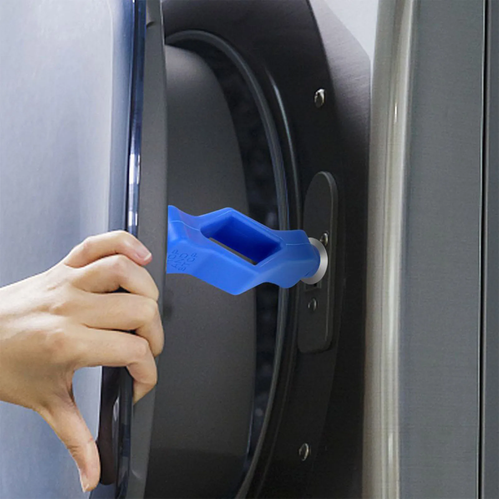 

Front Load Washer Door Stop Magnetic Door Stopper Prevents Odor Heavy Duty TPU Materials Punch-Free Laundry Tools xqmg Door Stop