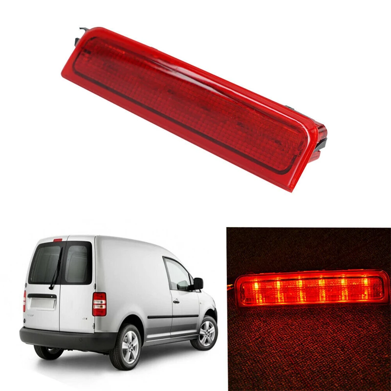 Фото 1 шт. для VW Caddy 2004-2015 третий 3-й центр высокий уровень задний стоп-сигнал 2K0945087C стоп-сигнал автомобильные светодиодсветодиодный лампы аксессу... №1