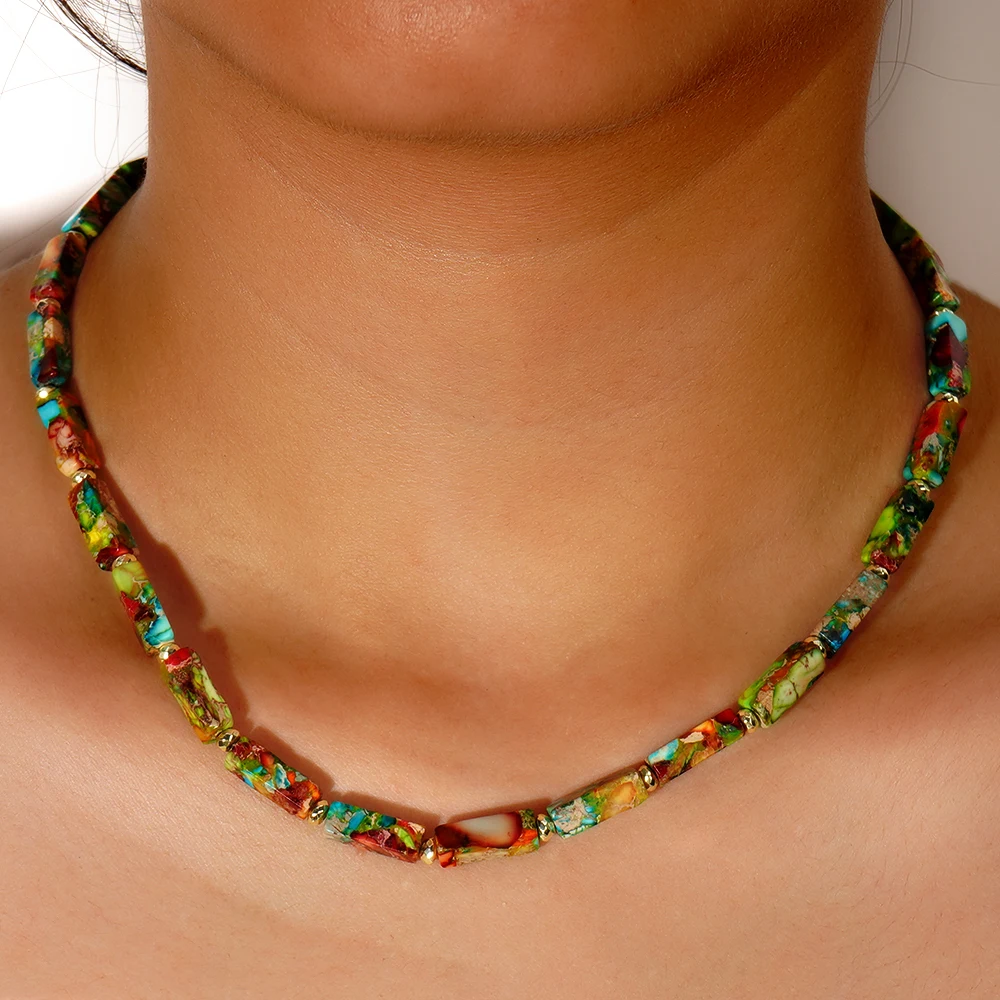 1 шт. богемный Железный галл камень граненый разделитель прямоугольный цветной