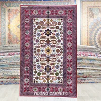 91x152cm Handmade Silk Tribal Rug Home Office Durable Family Room Carpet (BL141)
