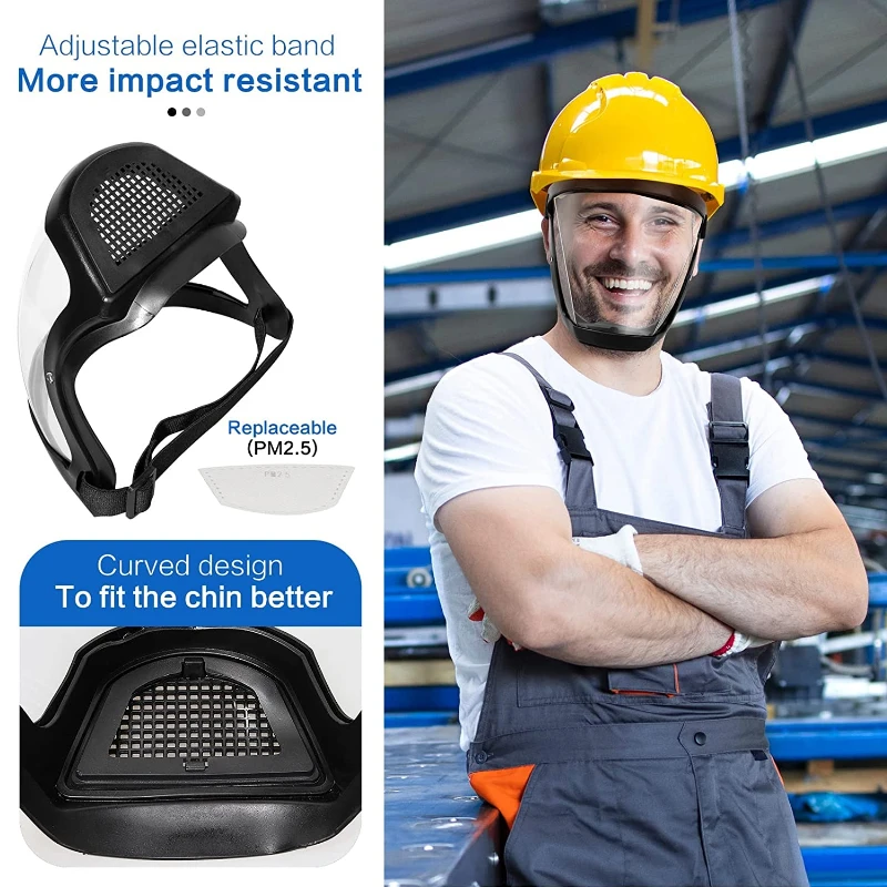 Защитные очки Faceshield с защитой от пыли и ветра
