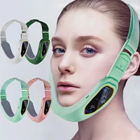 1pcs face massager led photon therapy facial slimming vibration face lift devices double chin v shaped cheek lift face