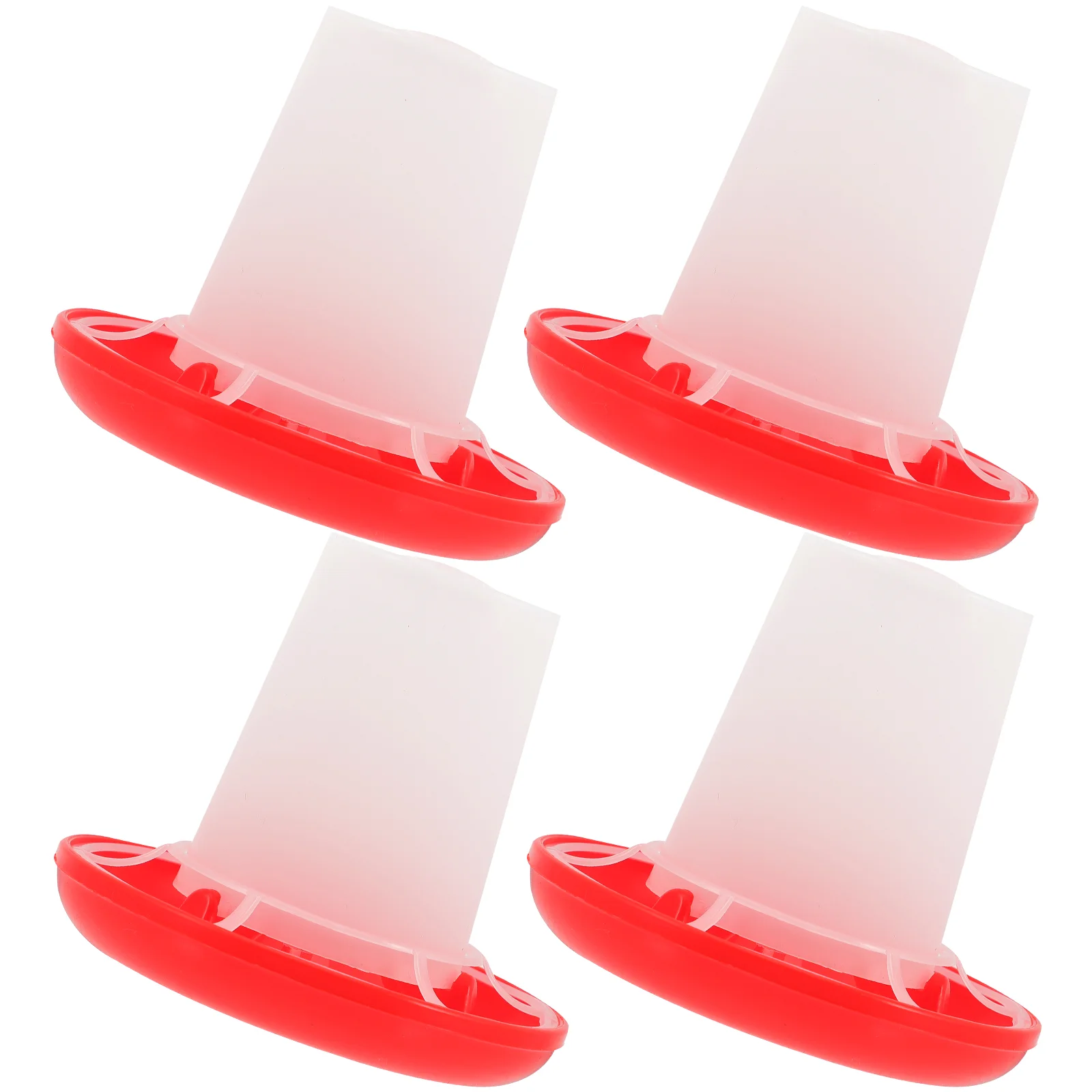 

4pcs Poultry Feeder Duck Feeder Poultry Containers Chicken Feeding Dispenser Chicken Feeder for Home