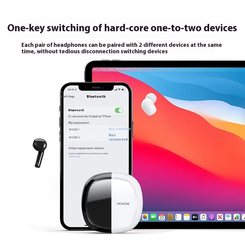 Bluetooth-наушники-вкладыши Mchose Bh288