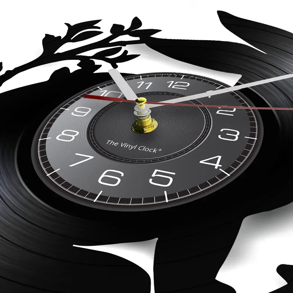 Настенные часы с силуэтами кроликов настенные для детской комнаты рисунком