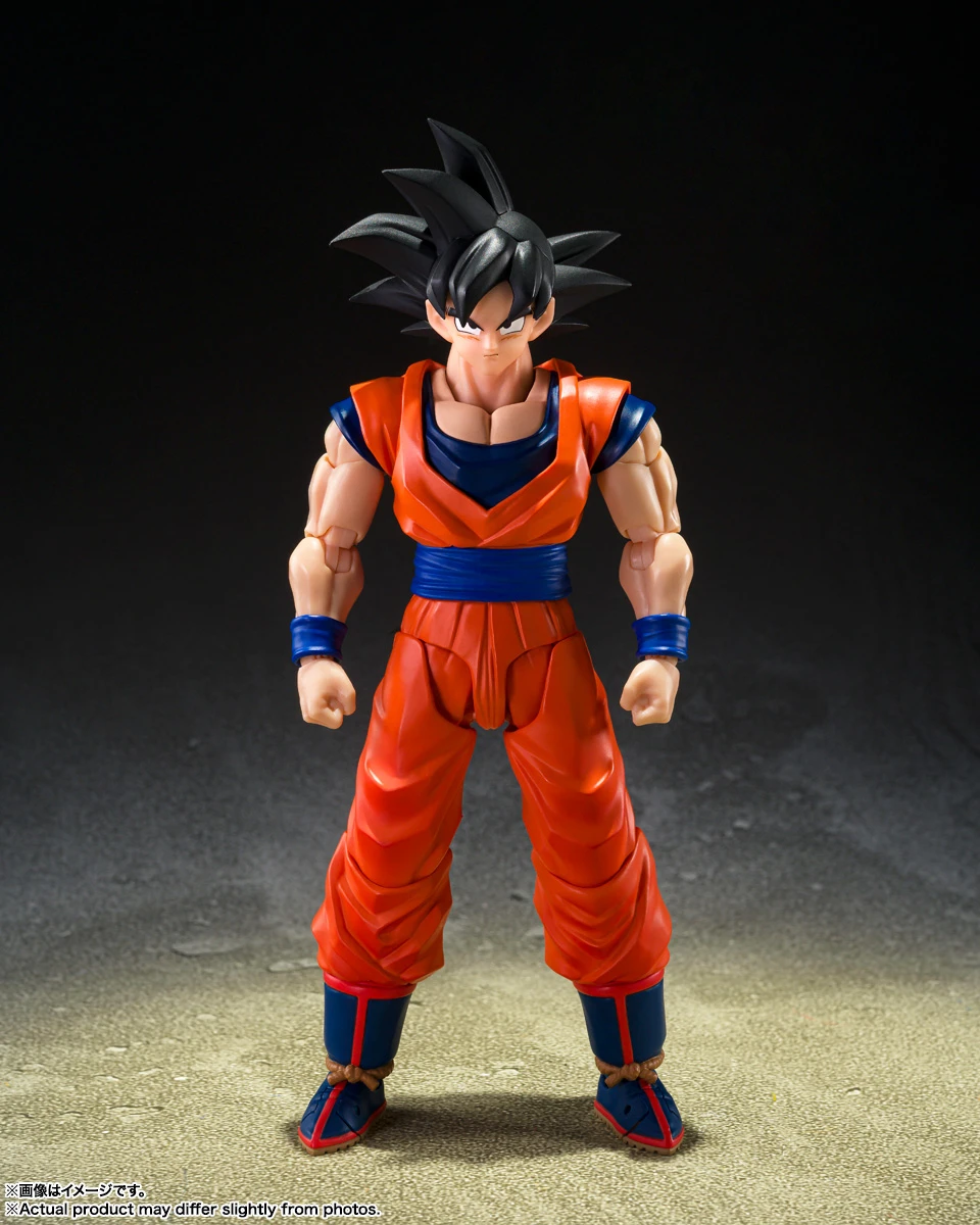 Фото В наличии: Оригинальная фигурка BANDAI SHFiguarts Сон Гоку (Добрый Сайян) из аниме Dragon Ball Z, коллекционная модель, игрушка №2