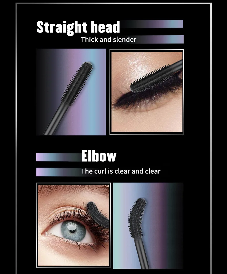 Изогнутая тушь для ресниц водостойкая длинная завивка без блестящего макияжа mac