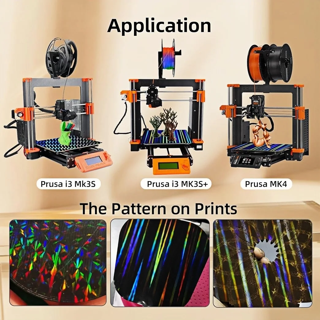 Prusa MK4 MK3S PEI лист 241x254 двухсторонний гладкий PEO H1H пружинный стальной лист Pei 3D-принтер рабочая пластина для Prusa i3 MK2.5S (art.: 3920ccfdca2a0) - 3920ccfdca2a0