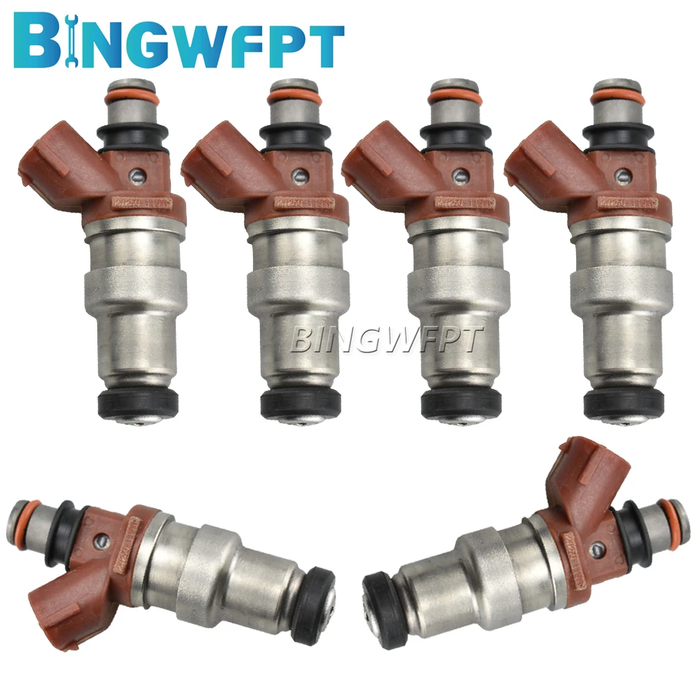 

Set of 6 For Toyota Camry Avalon Cynos Mark2 Windom ES300 OEM 23250-11070 23209-11070 Fuel Injectors 2325011070 2320911070