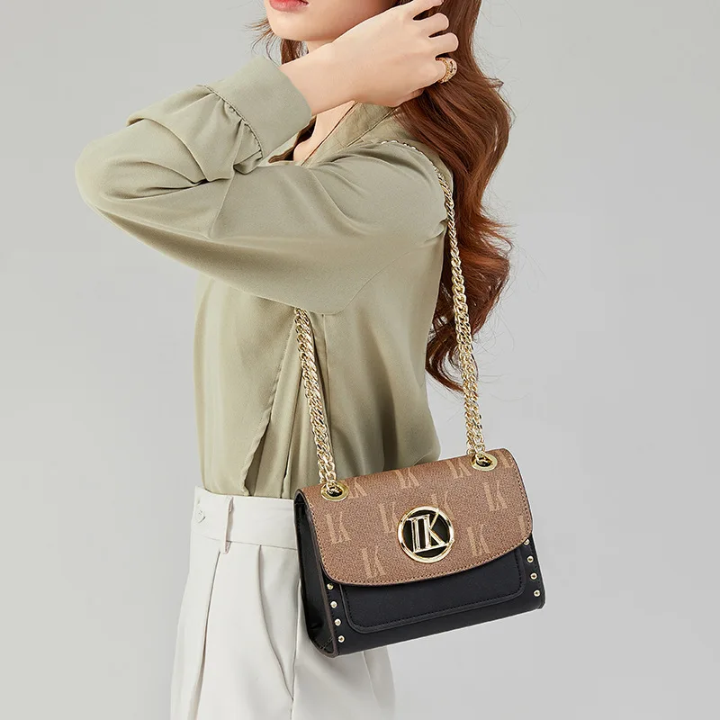 

2023 New Fashion Trend Brand Camellia Blossom For Women's Bag High Quality Genuine Leather Chain Shoulder Bag Crossbody Handbag