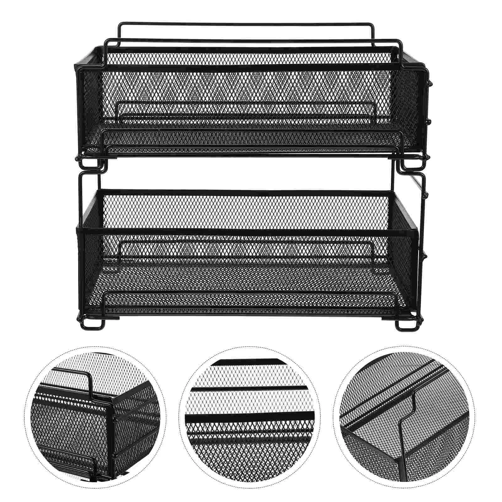 

Double Layer Storage Holder Bathroom Storage Rack Kitchen Storage Shelf