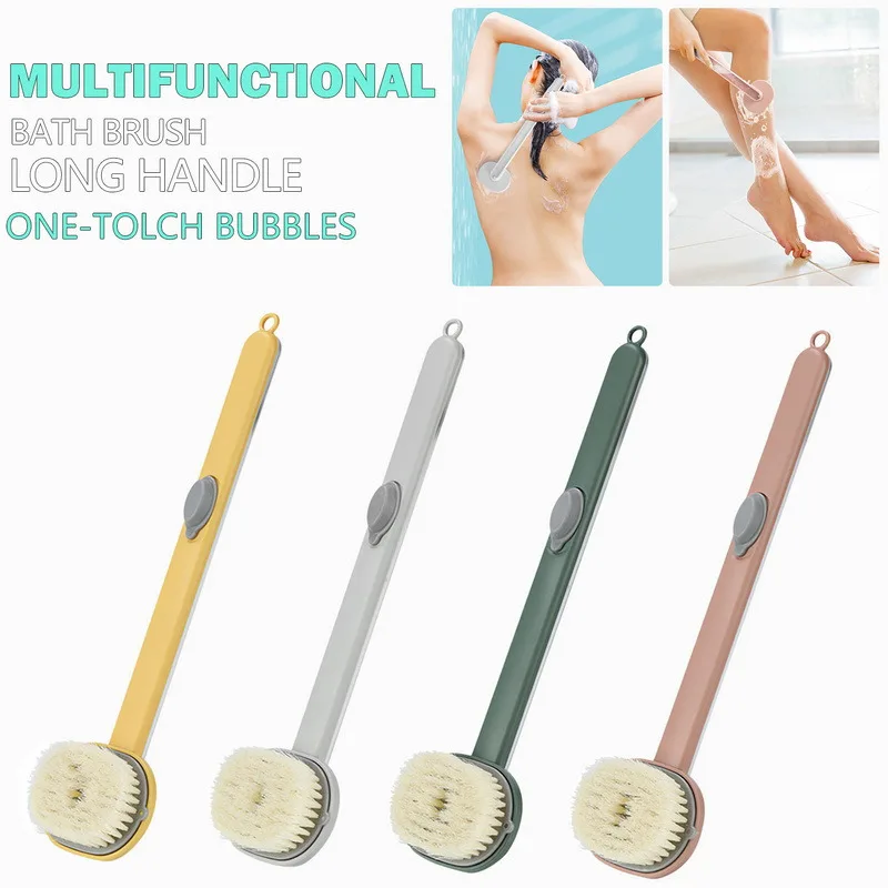 

Multifunctional Detachable Bath Brush Back Body Bath Shower Sponge Scrubber Brushes With Handle Massager Bathroom Brush