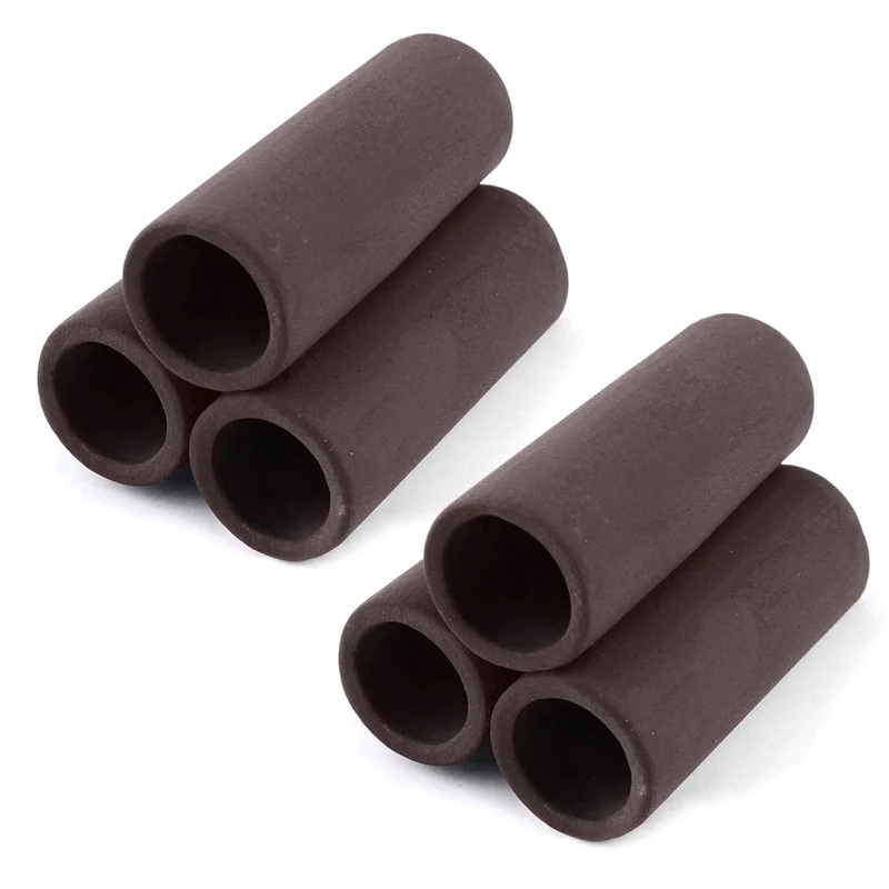 

6 шт., коричневые керамические укрытия для креветок