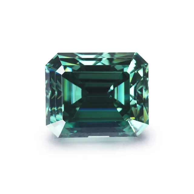 Топ, драгоценный камень с зеленым изумрудом, сертификация VVS1, драгоценныекамни Moissanita Premium Lab, алмазный камень для ювелирных изделий