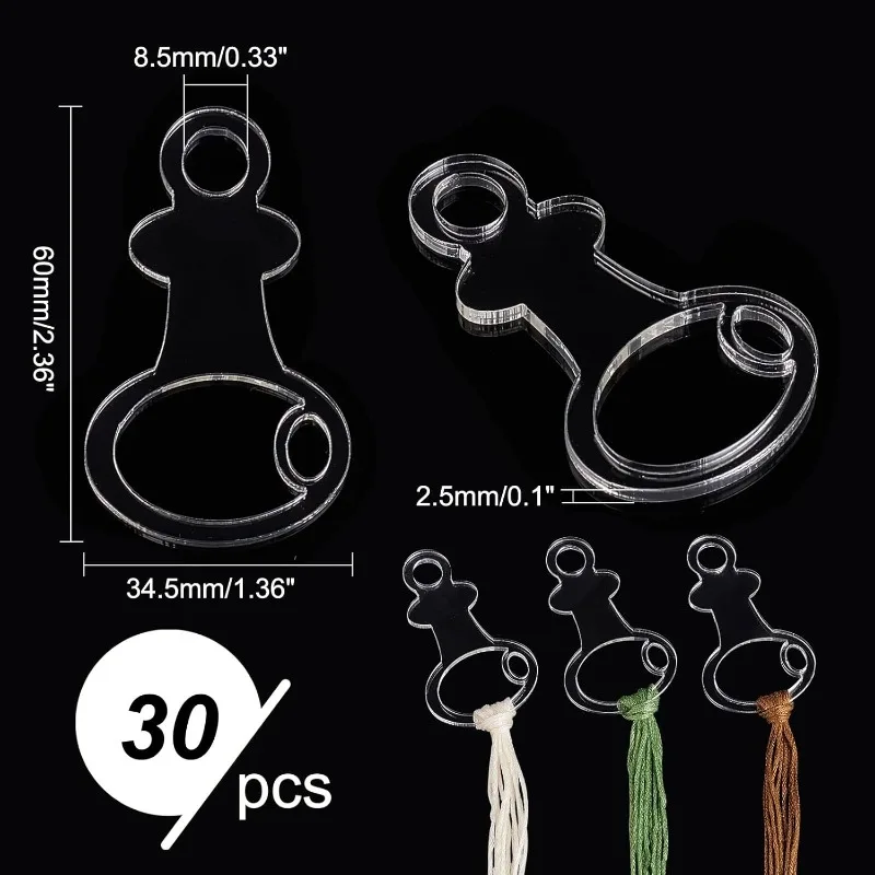 Прозрачная акриловая нить шпульки фотообои в форме ключа вышивка крестом