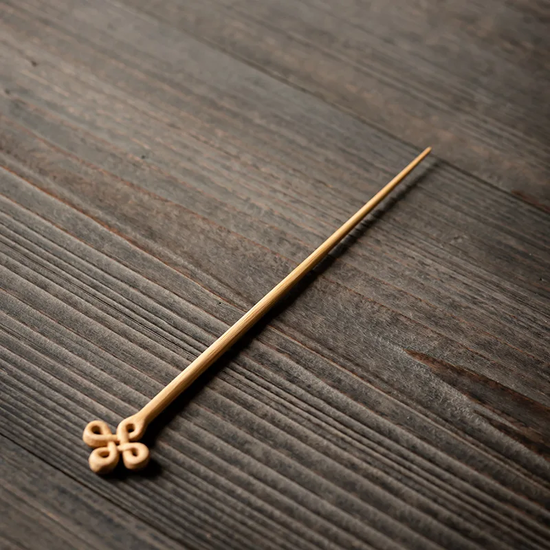 

Бамбуковая чайная игла ручной работы, традиционная чайная посуда в стиле дзен-кунг-фу, аксессуары, заколка для волос Hanfu, платье Ma Mian, винтажное украшение для волос