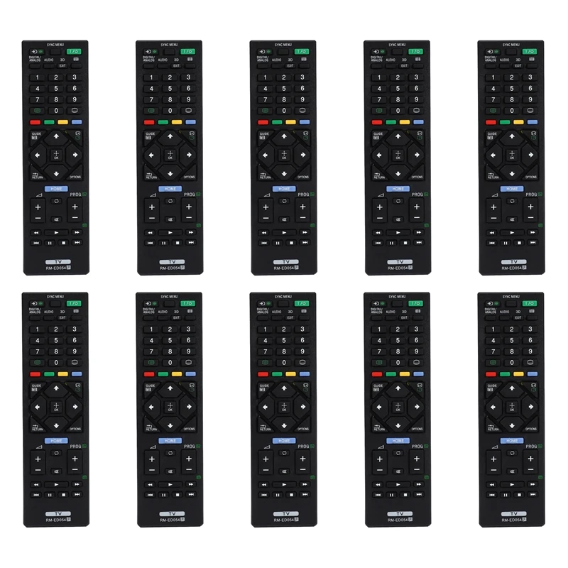 

10X Universal Remote Control Rm-Ed054 For Sony Lcd TV For Kdl-32R420A Kdl-40R470A Kdl-46R470A