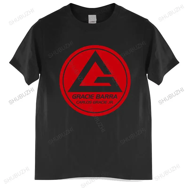 

Cotton Tshirt mens summer Tops Gracie Barra Carlos GR brazilian jiu jitsu t-shirt compression t shirt Man Brand T-shirt
