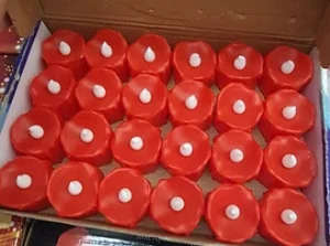 

Led Illuminated Red Candle 24'lü package MH20 Quality Material Love, Lovers, Gift, Camping, Home, school, Car, Hotel, Restorant