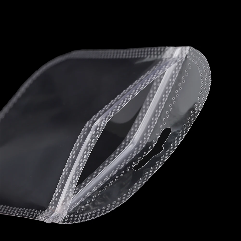 50 шт./лот прозрачные пластиковые пакеты для упаковки ювелирных изделий сделай