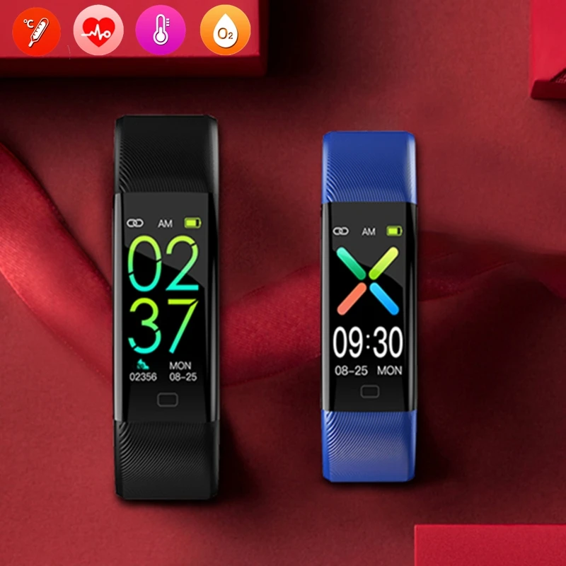 Смарт-часы фитнес-трекер пульсометр Пульсоксиметр термометр артериальное