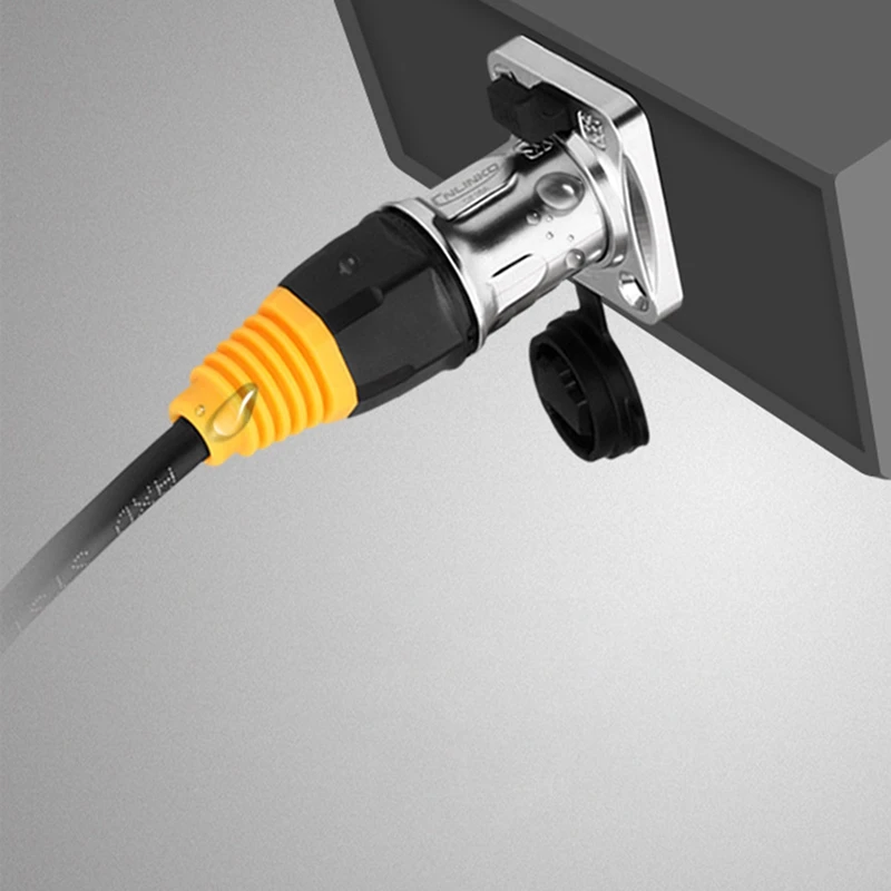 Сетевые водонепроницаемые соединители IP67 RJ45/Ethernet RJ45 водонепроницаемый штекер +