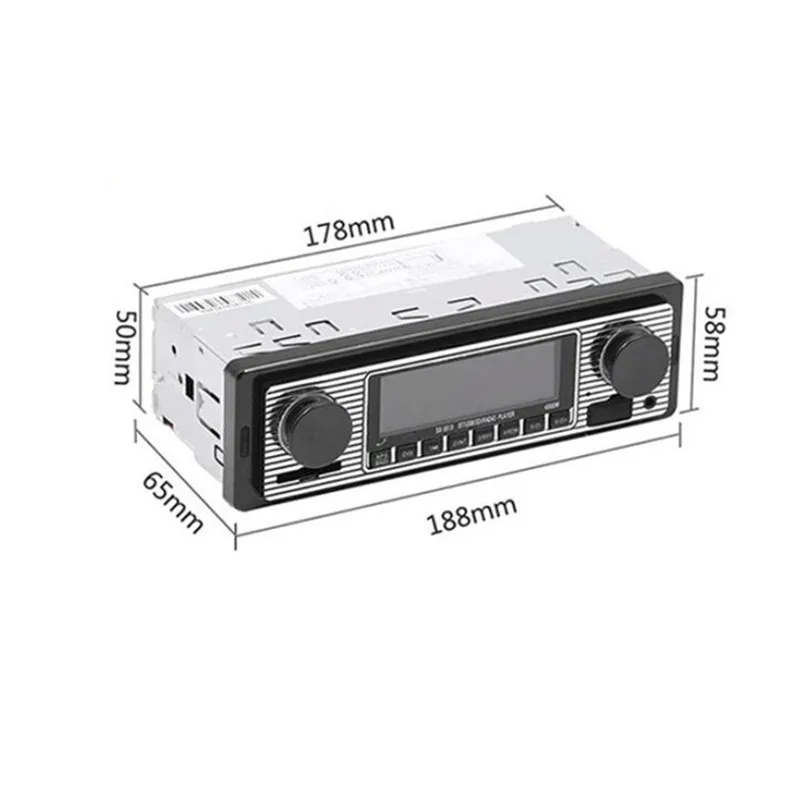 Автомагнитола 1 DIN в стиле ретро стерео-система с поддержкой Bluetooth mp3-плеером