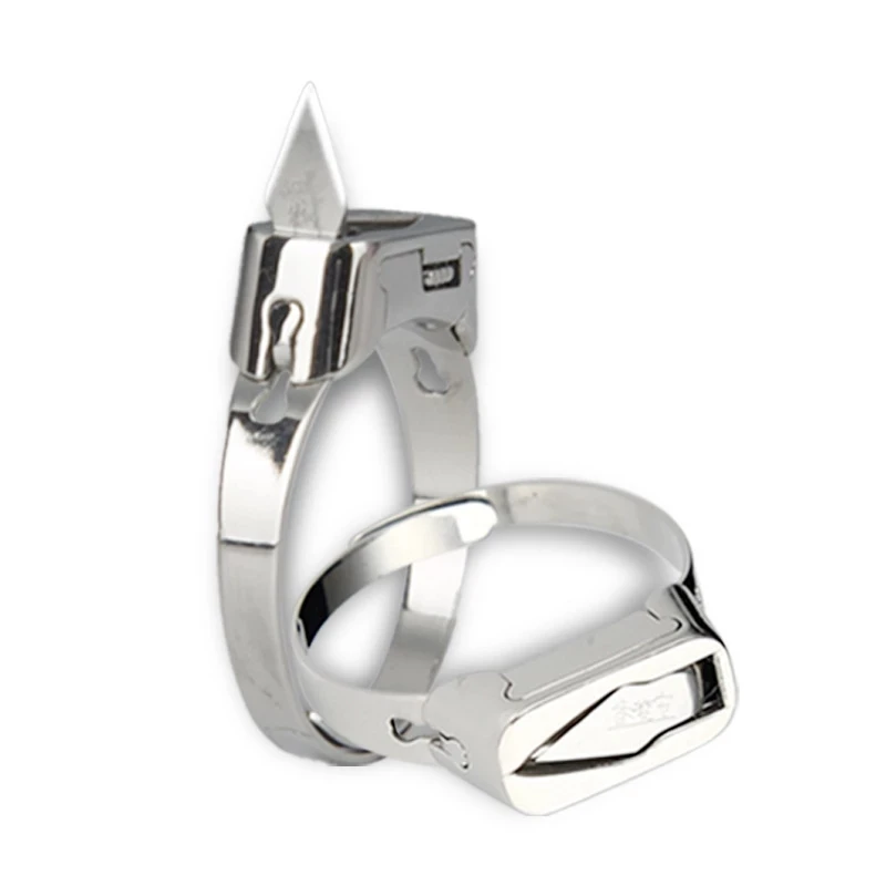 

2 Pieces Self Defense Survival Supplies Fashion Stainless Steel Jewelry Self Defense Anti-Wolf Ring