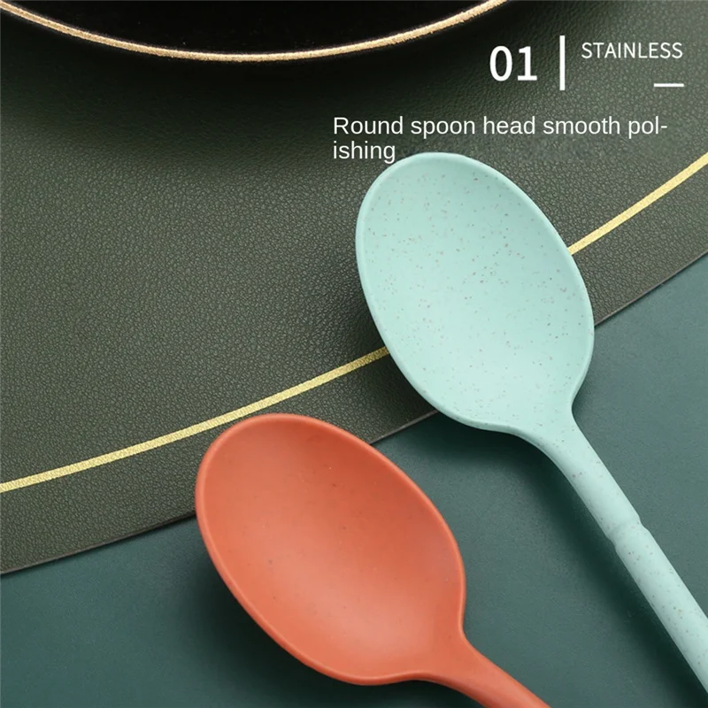 Набор портативной посуды 8 цветов набор многоразовых дорожных столовых приборов