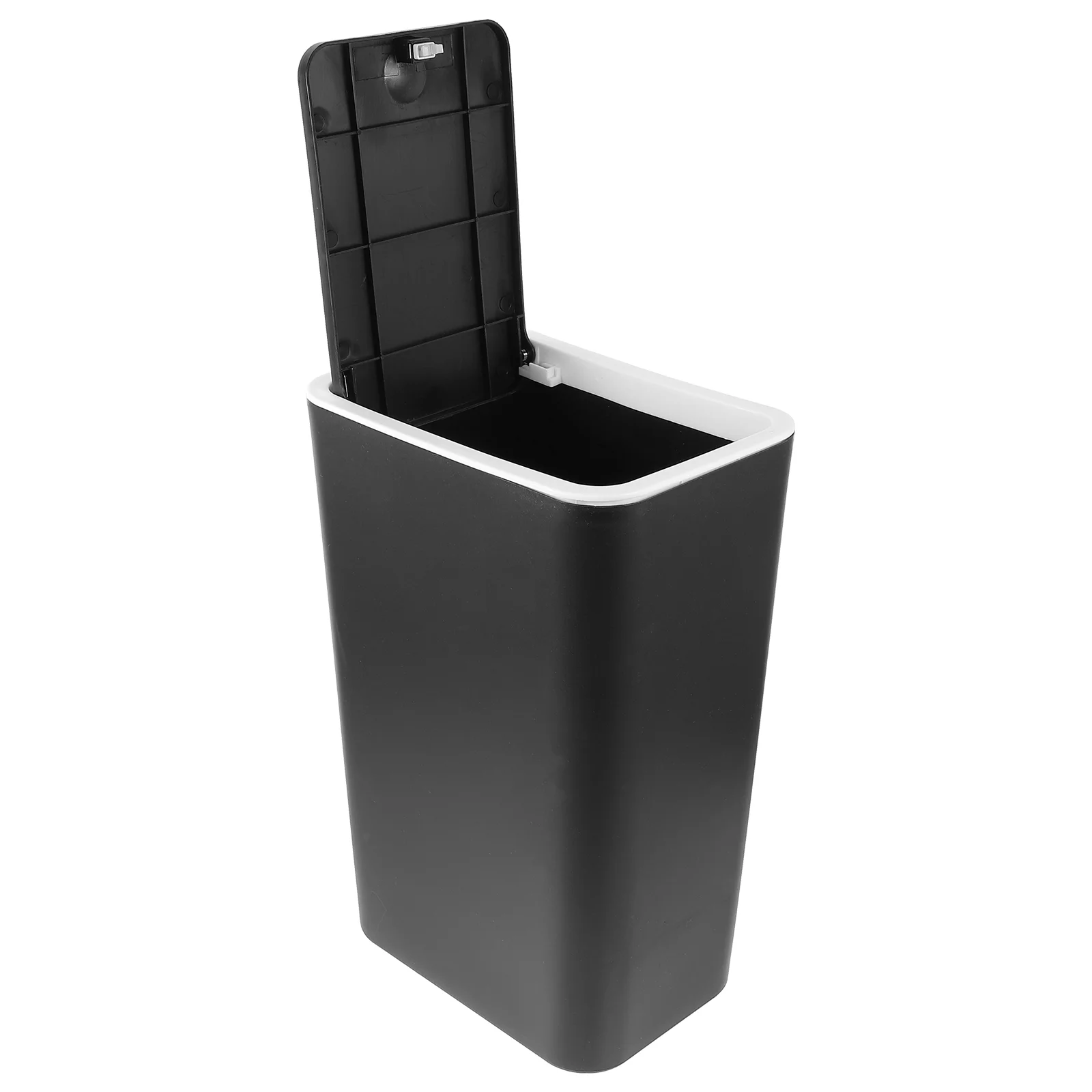 

Sorting Trash Can Waste Bin Basket Lid Covered Plastic Bins Kitchen Office Garbage Push Type Household Small