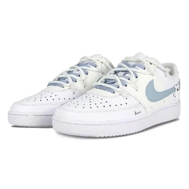 【Настроить】Nike Court Vision 1 обувь для скейтбординга женские кроссовки CD5434-100