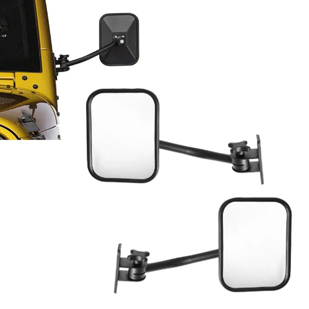 

For Jeep Wrangler TJ JK JL Unlimited Rubicon 1997-2020 Quick Release Side Mirrors Auto Side Mirrors Doors Off Rearview Mirrors