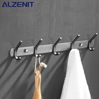 bathroom wall hanging coat hook gun gray 304 stainless steel coat hanger multifunctional hook living room kitchen accessories