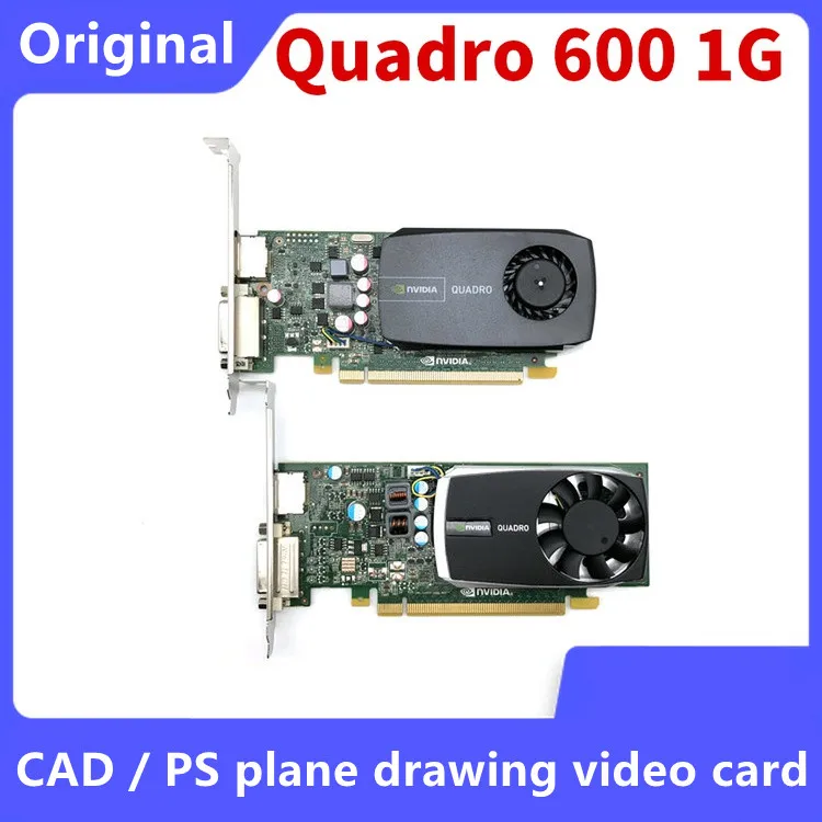 

Original Quadro 600 1G DDR3 PCI-E Q600 Professional video card CAD/PS Graphic design workstation Home Office 2K