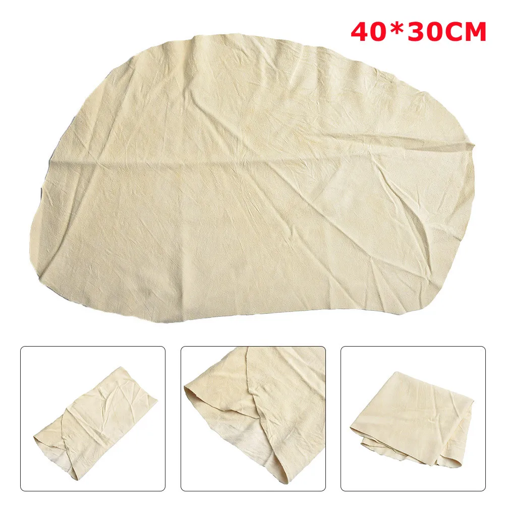 

Tools Washing Towel 40*30cm Rag Supplies Absorbent Auto Car Chamois Leather Cleaning Detailing Practical Reliable