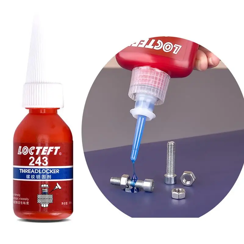 10 мл резьбовые фиксаторы жалюзи 222 242 243 262 263 271 272 277 290 синие винтовые клеи средства