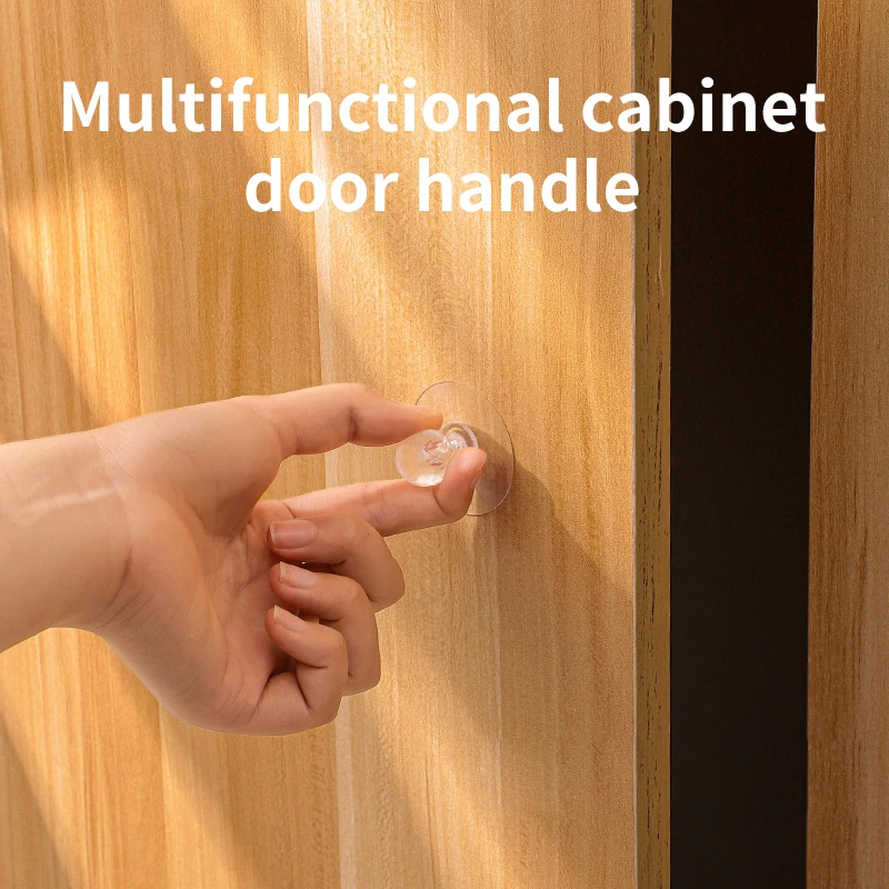 

Diamond Design Furniture Handle With High Stickiness Crystal Acrylic Door Wardrobe Handles Anti-slid Surface Design Punch-free