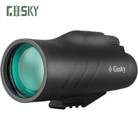 gosky new waterproof 10x50 hd monocular for bird watching hunting distantance measuring telescope with phone holder