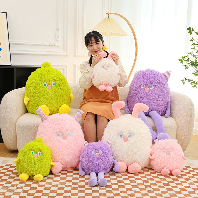 

Kawaii Elf Little Monster Plush Toy Cartoon Doll Funny Long Hair Creative Funny Doll Stuffed Plush Toy Children's Birthday Gift
