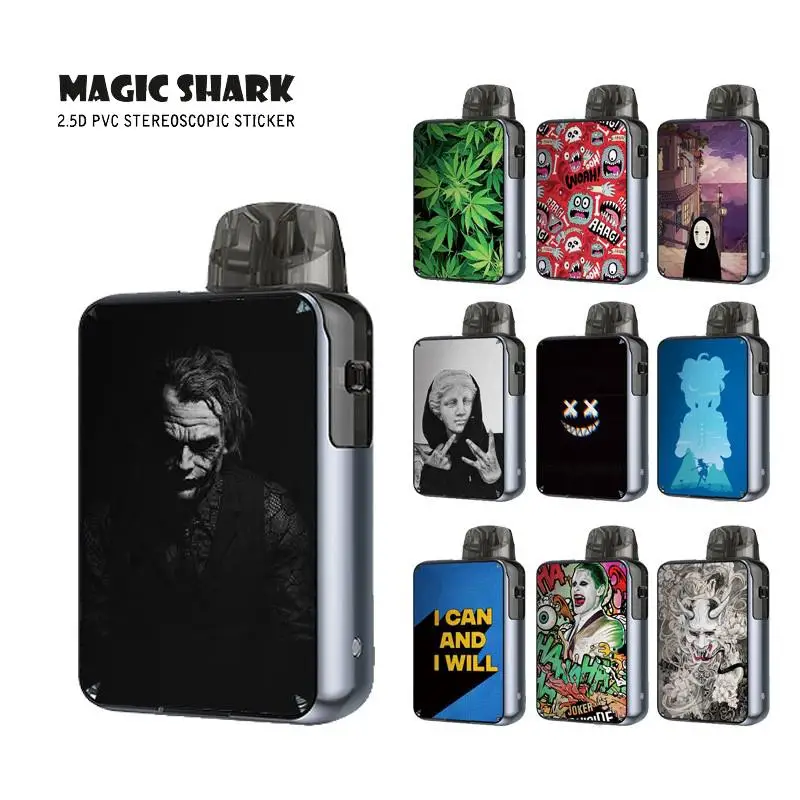 Волшебная Акула 1 шт. 3 м матовый стильный аниме цветок фрукт Цветок Наклейка