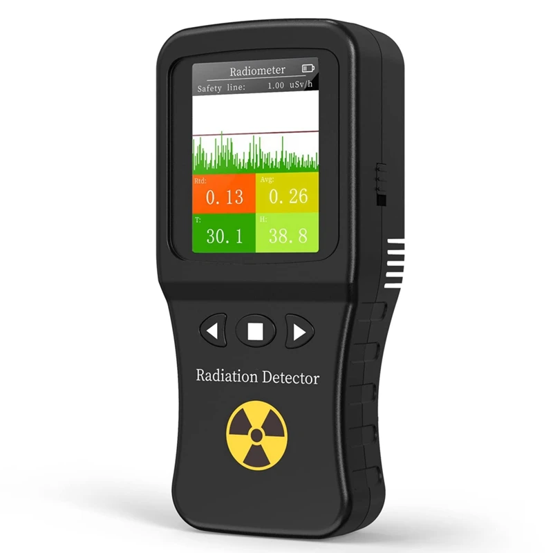 

Geiger Counter Nuclear Radiation Detector With TFT Display, Temperature And Humidity, Rechargeable Radiation Monitor