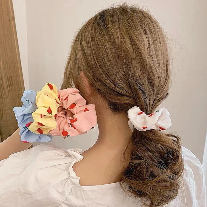 

Korean Hair Ring Large Intestine Hair Ring Ins Simple Hair Rope Fat Intestine Head Rope Female Women Girls Hair Accessories