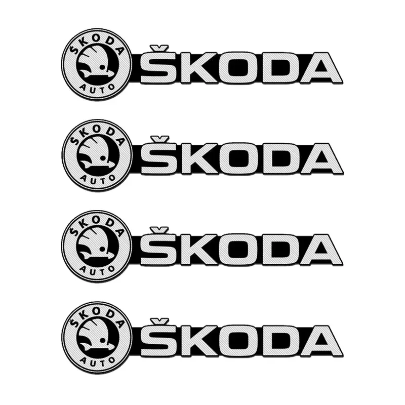 

2/4 шт., автомобильная наклейка с металлическим логотипом, внутренний динамик, аудио значок, новый для Skoda Octavia Fabia Rapid Yeti Kodiaq Superb Auto Ac