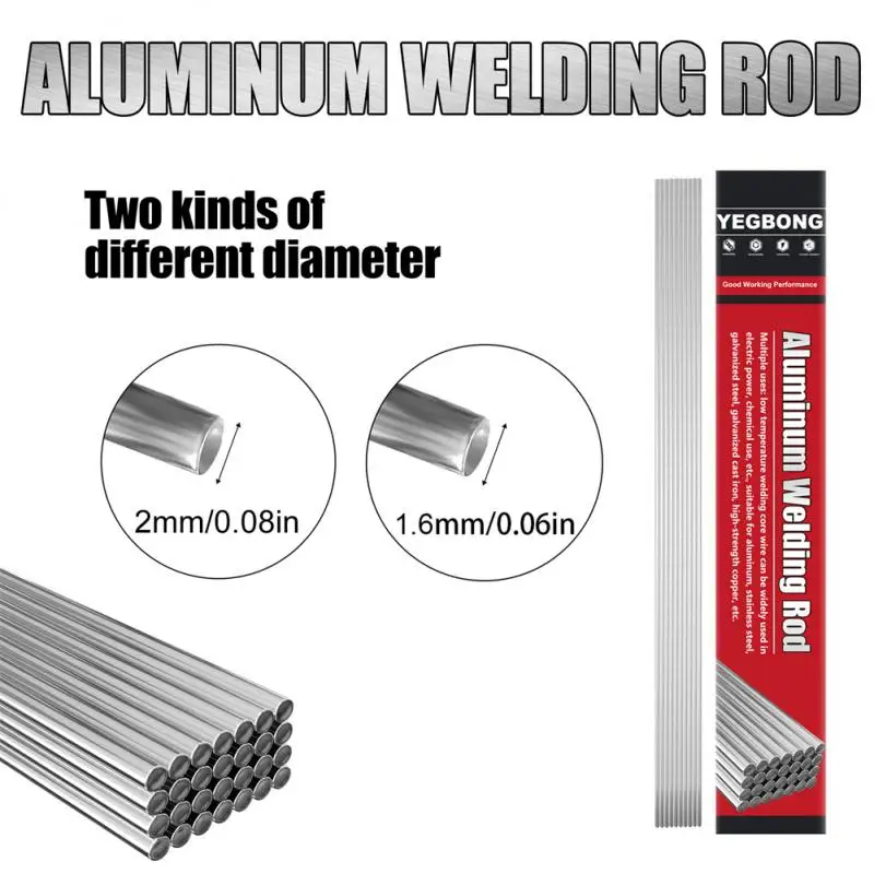 

50PCS Copper Aluminum Welding Rods 1.6mm/2.0mm 12.99 Inch Multipurpose Universal Low Temperature Welding Cored for Welding
