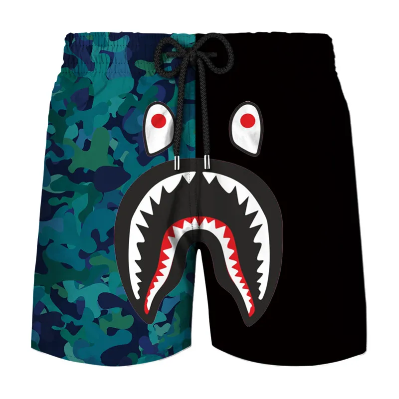 

Summer casual shorts men's pants Trendyol Bape shark running men's clothing oversize basketball sports men's beach pants