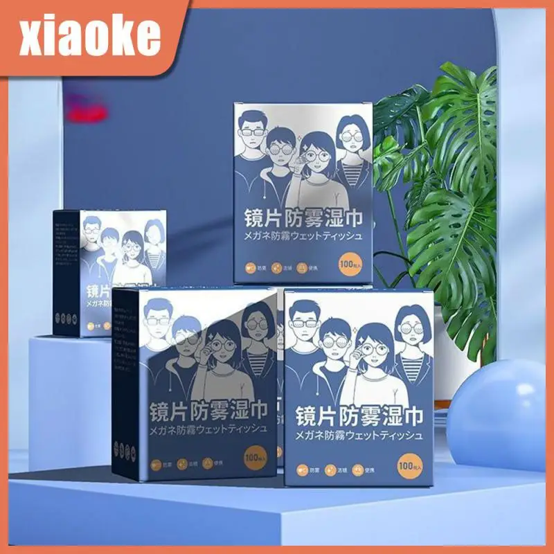 

Portable Glasses Cloth For Mobile Phone Screen Glasses Wipes Disposable Non-alcohol Wet Wipes For Home Office School Anti-fog
