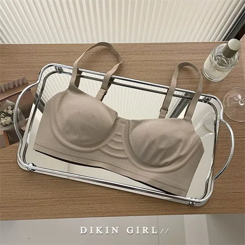 Ультратонкие бесшовные бюстгальтеры для женщин, легкий беспроводной комфортный невидимый бюстгальтер-футболка, повседневная одежда, нижнее белье без подкладки